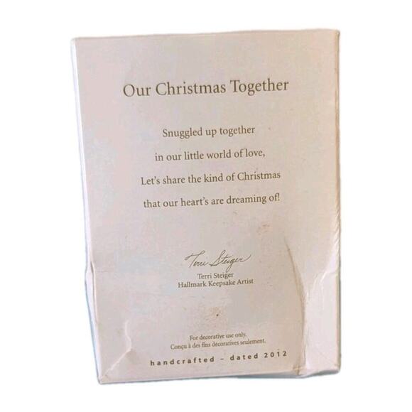 Hallmark Keepsake Our Christmas Together Ornament Dated 2012 Love Birds - Picture 4 of 8